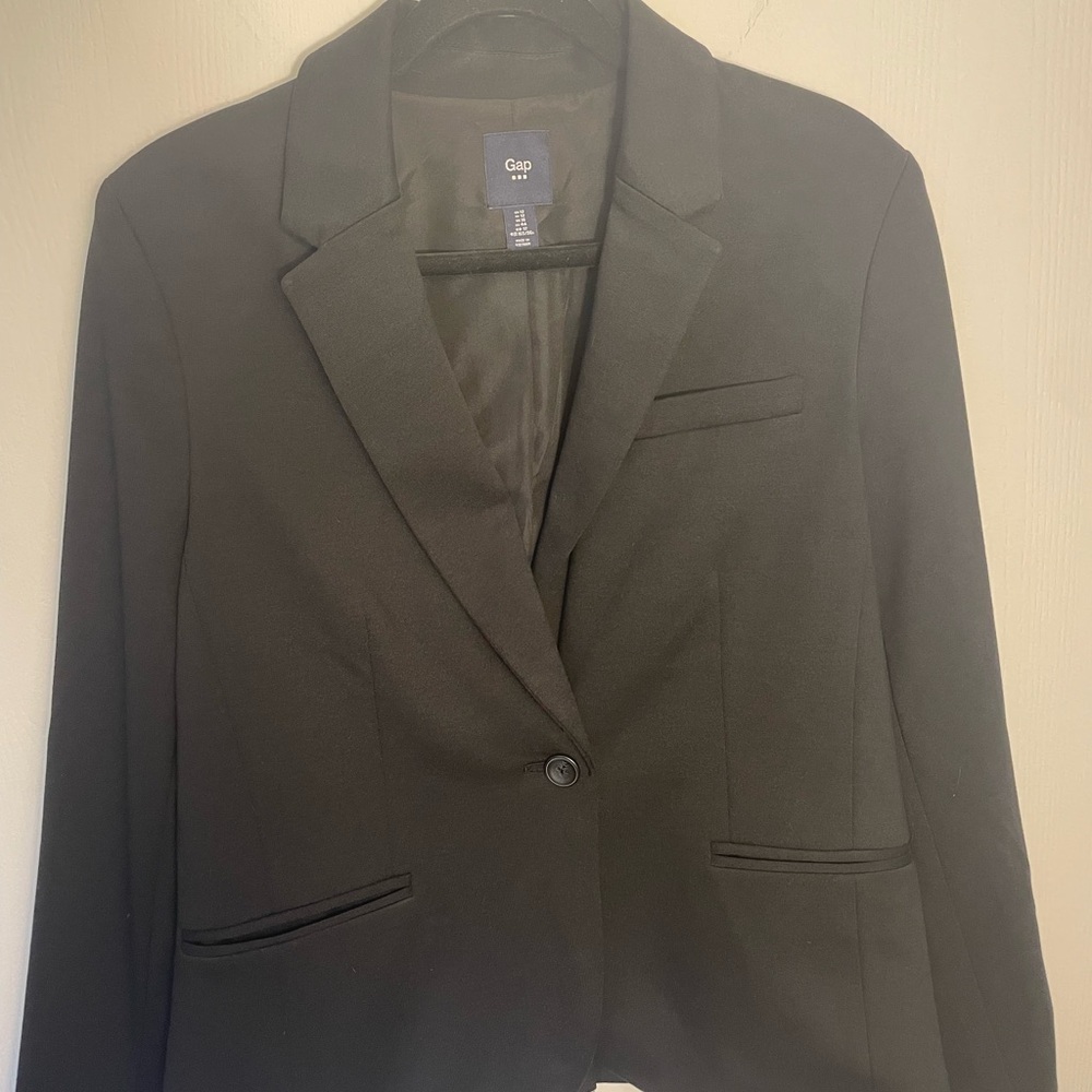 GAP Black Blazer Tailored Suit Jacket